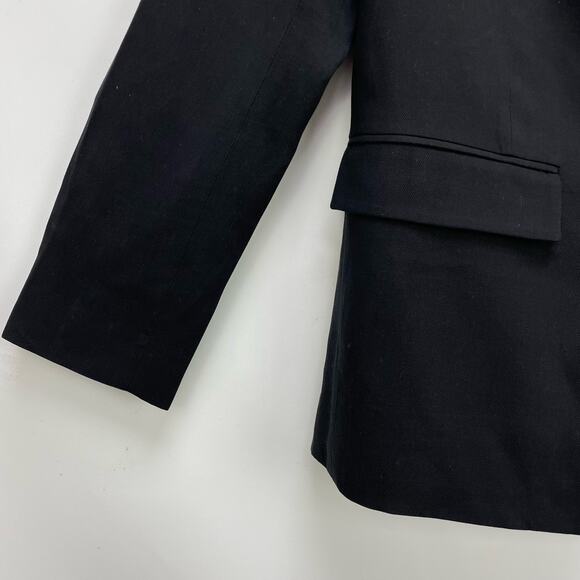 Everlane Womens The Easy Blazer Size 4 Black One Button NWT $128 - Picture 7 of 10